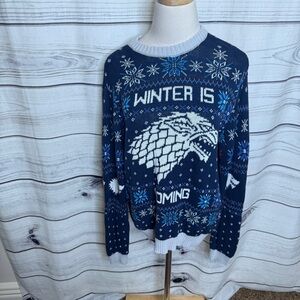 Winter Is Coming Game of Thrones knit sweater